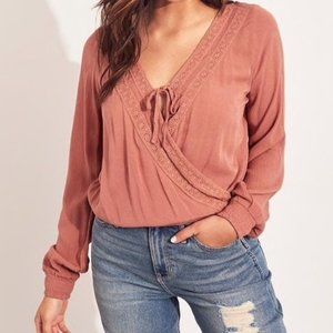 Hollister | Tie-Front Wrap Top